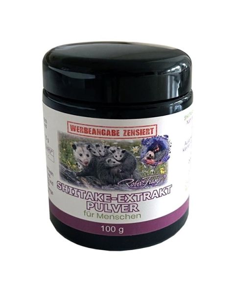 Shiitake – Extrakt Pulver – 100g - Sonderpreis Ablaufdatum: 15.01.2023