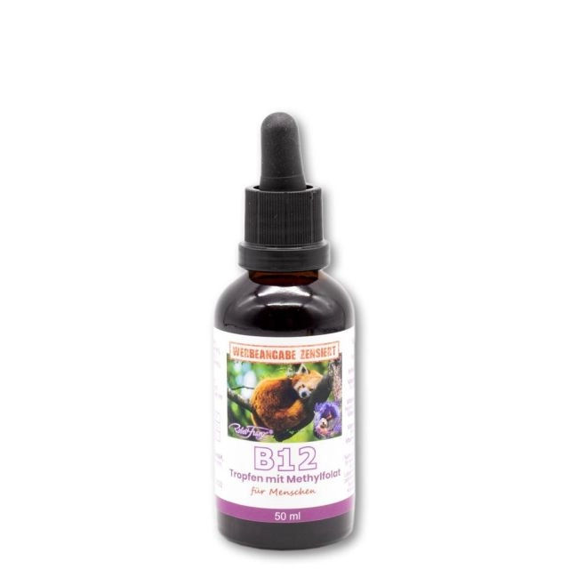 Vitamin B12 Tropfen, mit 400 μg Methylfolat , 50 ml - RF