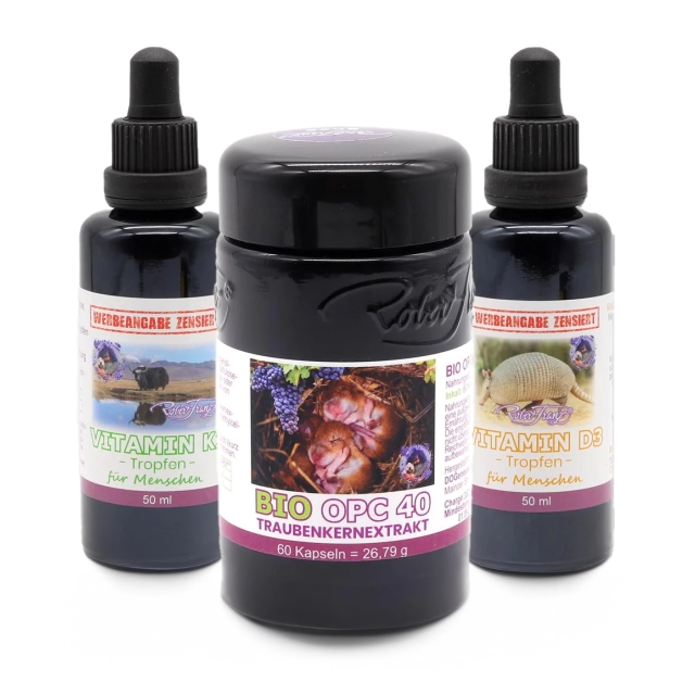 Basis Paket Robert Franz ,Vitamin D3, Vitamin K2, BIO OPC 40